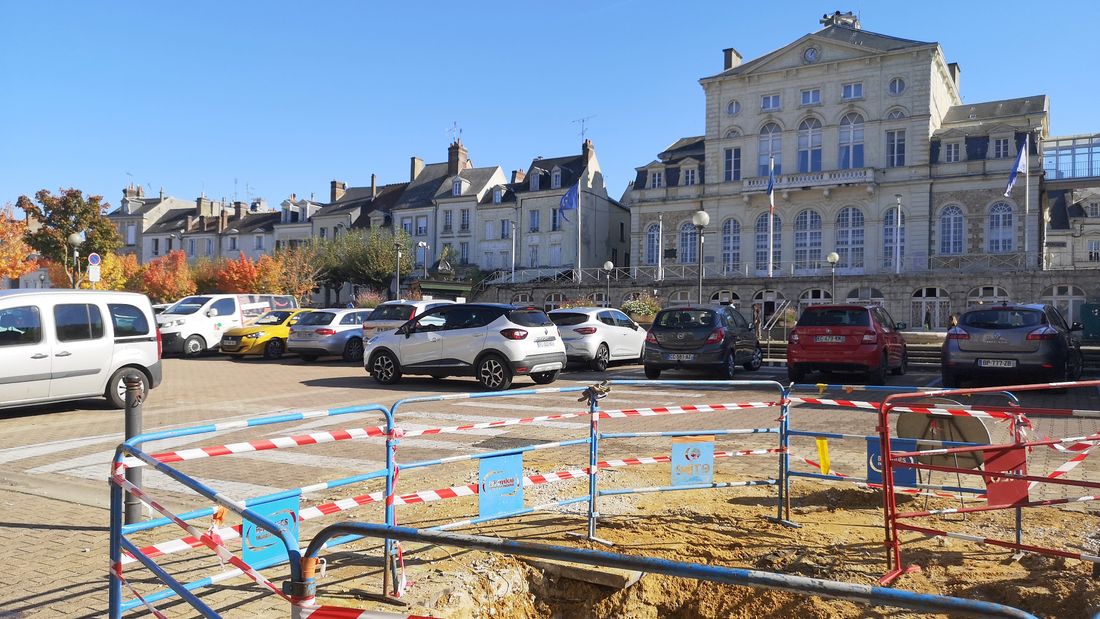 Les travaux se poursuivent sur la place Saint-Pol en ce début 2022.